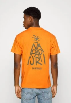 Napapijri S-Pajas Ss - T-Shirt Print - Orang Amber -Napapijri ac2eff57e0c1458a8ce75b3e7cca421e