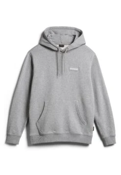Napapijri B Morgex- Hoodie - Medium Grey Melange -Napapijri bd4f4c0caac6430cb06b940bfee0b35d