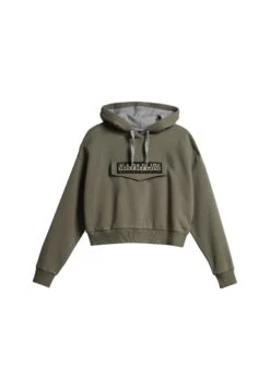 Napapijri Burgee Crop - Hoodie - Green Lichen