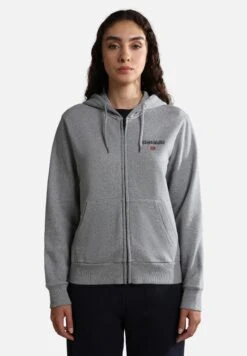 Napapijri Ayas- Sweater Met Rits - Medium Grey Melange