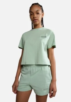 Napapijri S-Morgex W - T-Shirt Basic - Green Frost Ge