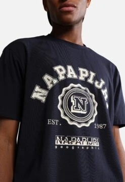 Napapijri S-Quito Ss - T-Shirt Print - Blu Marine -Napapijri c40eb6689cf34f9b90b73a191b2b0618