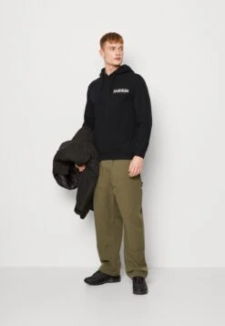 Napapijri Quito Unisex - Hoodie - Black -Napapijri c99a992efd9e4504bd3ede37345c8746