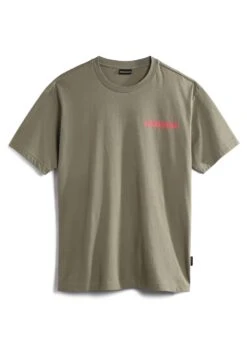 Napapijri S-Pajas Ss - T-Shirt Print - Green Lichen -Napapijri ca2c8204d24e4d97a55ba2da16a028b7