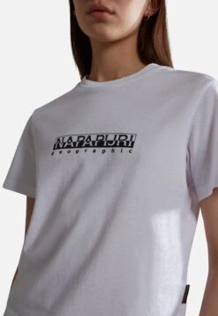 Napapijri S-Box W Ss- T-Shirt Print - Bright White -Napapijri ca4d08a494c24c55a3619af02448c149
