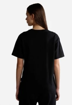 Napapijri S-Box W Ss - T-Shirt Print - Black -Napapijri ca5b6ec4343a423bb7961927de61cc1d