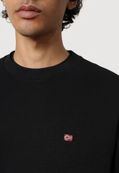 Napapijri Balis Crew- Sweater - Black -Napapijri d047585067ed4c4bbbb7a89b0d9394ff