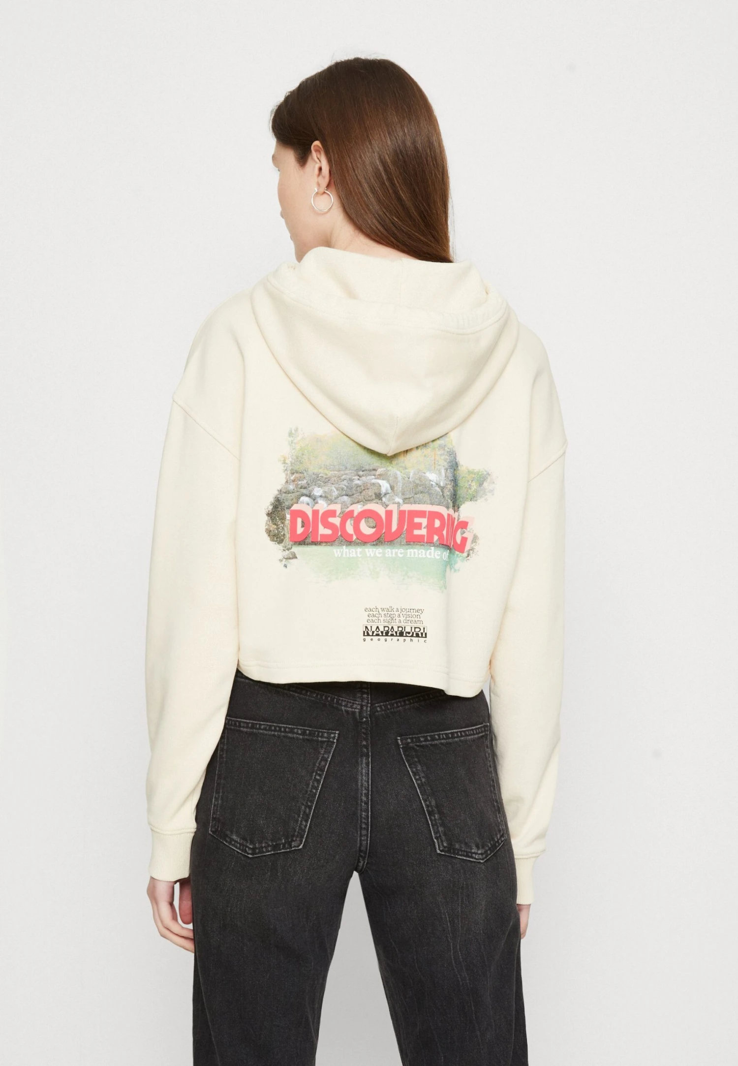 Napapijri Cenepa Crop - Sweater - Whitecap Gray 5 Napapijri Cenepa Crop - Sweater - Whitecap Gray - Afbeelding 3