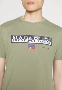 Napapijri T-Shirt Print - Green -Napapijri d2dcb0bbd4794e33acf7ffdaaf16e154