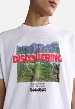 Napapijri Bolivar - T-Shirt Print - Bright White -Napapijri d3617a1467c14f1691021ab469ed128c