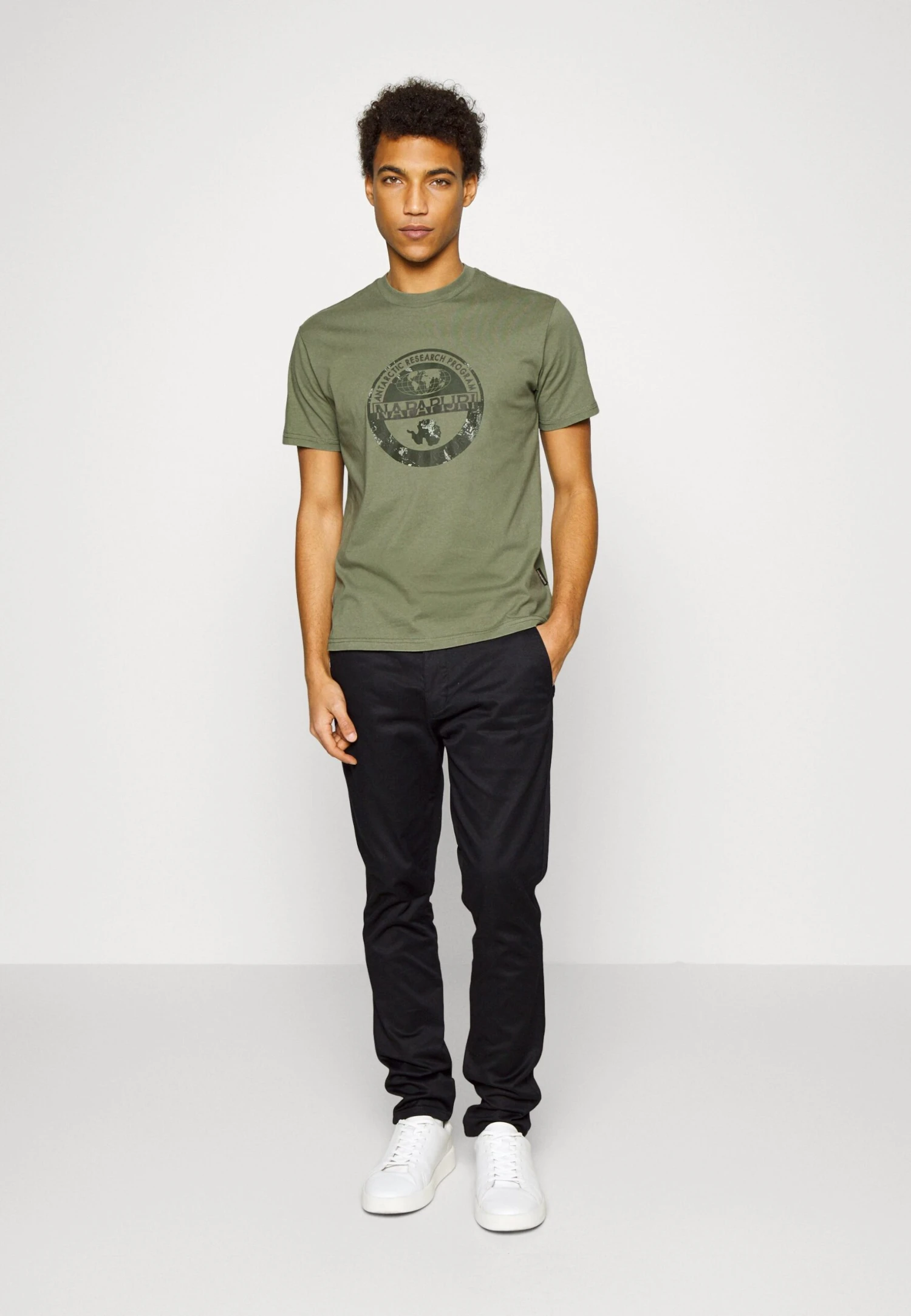 Napapijri Bollo - T-Shirt Print - Green Lichen 4 Napapijri Bollo - T-Shirt Print - Green Lichen - Afbeelding 2