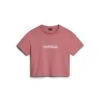 Napapijri Box Cropped - T-Shirt Print - Pink Lulu -Napapijri d63364ac54454f849c5c7b6e3c7df6e9