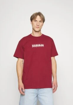 Napapijri S Box Ss - T-Shirt Print - Vint Amaranth