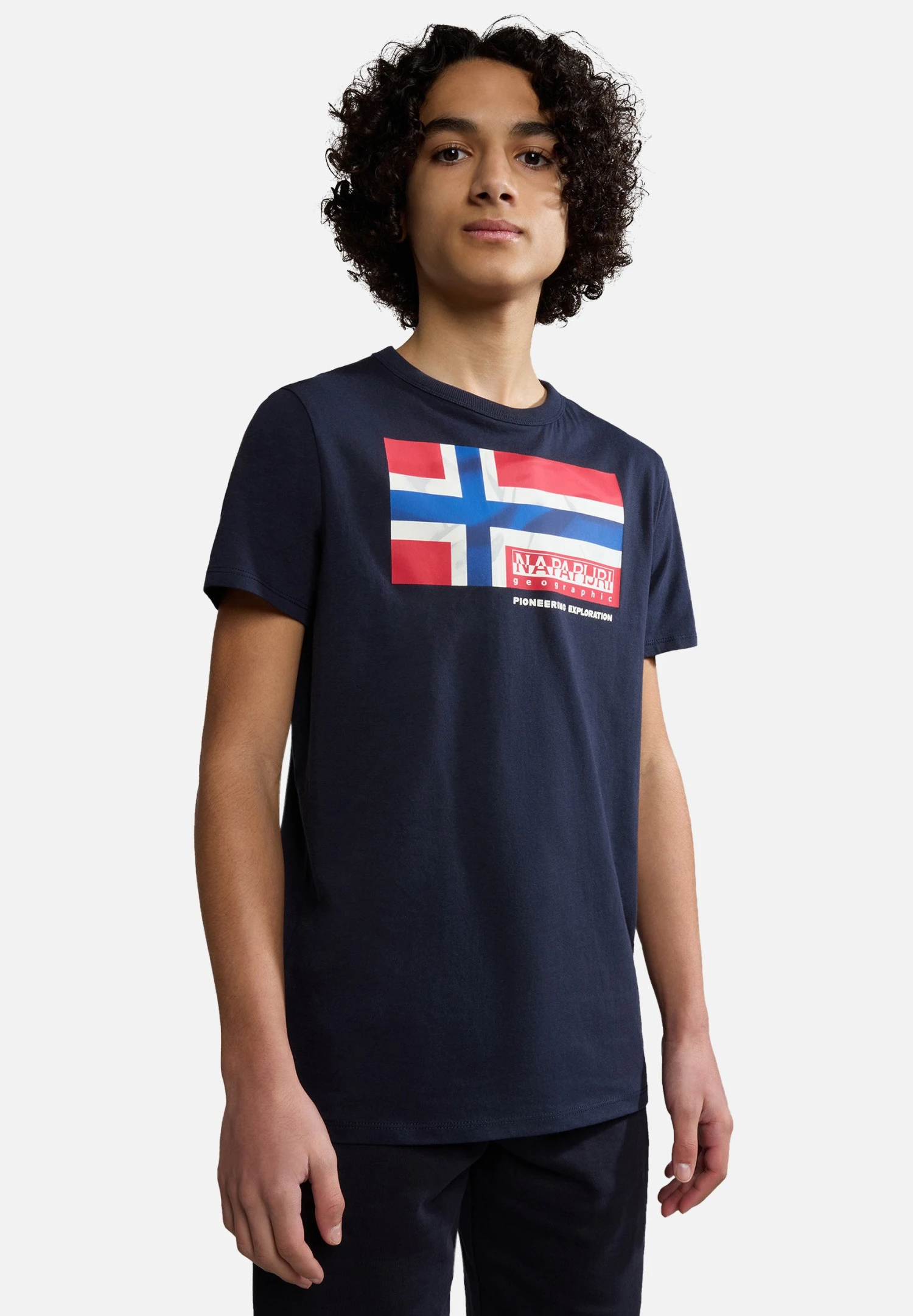 Napapijri Zamora - T-Shirt Print - Blu Marine 4 Napapijri Zamora - T-Shirt Print - Blu Marine - Afbeelding 2