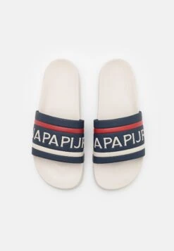 Napapijri Stream - Muiltjes - White/Navy -Napapijri debd757fdb1849eab5b1d58519bbd09a