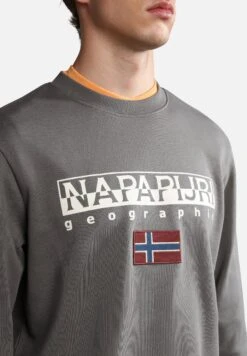 Napapijri Ayas Crew Neck - Sweater - Gray Granit -Napapijri dfb7109ecdf5410a8b60e5e23973b31d