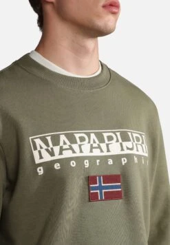 Napapijri Ayas Crew Neck - Sweater - Green Lichen -Napapijri dffeaf6bfac9490aa2725e94d8bfe2bb