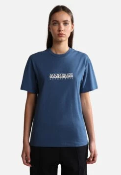 Napapijri S-Box W Ss - T-Shirt Print - Blue Ensign