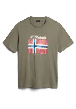 Napapijri Guiro - T-Shirt Print - Green Lichen 12 Napapijri Guiro - T-Shirt Print - Green Lichen -Napapijri eaafe50ee2f24b778e55420087d1e40b