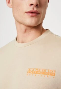 Napapijri S-Pajas Ss - T-Shirt Print - Humus Beige -Napapijri ee0d380adb7c4d0cb3242a375d0b4a85