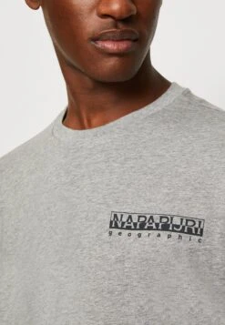 Napapijri Bolivar Unisex - T-Shirt Print - Grey -Napapijri ee9a2d704b91400da93f15d73872aee5