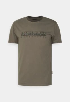 Napapijri Santiago- T-Shirt Print - Gray Granit