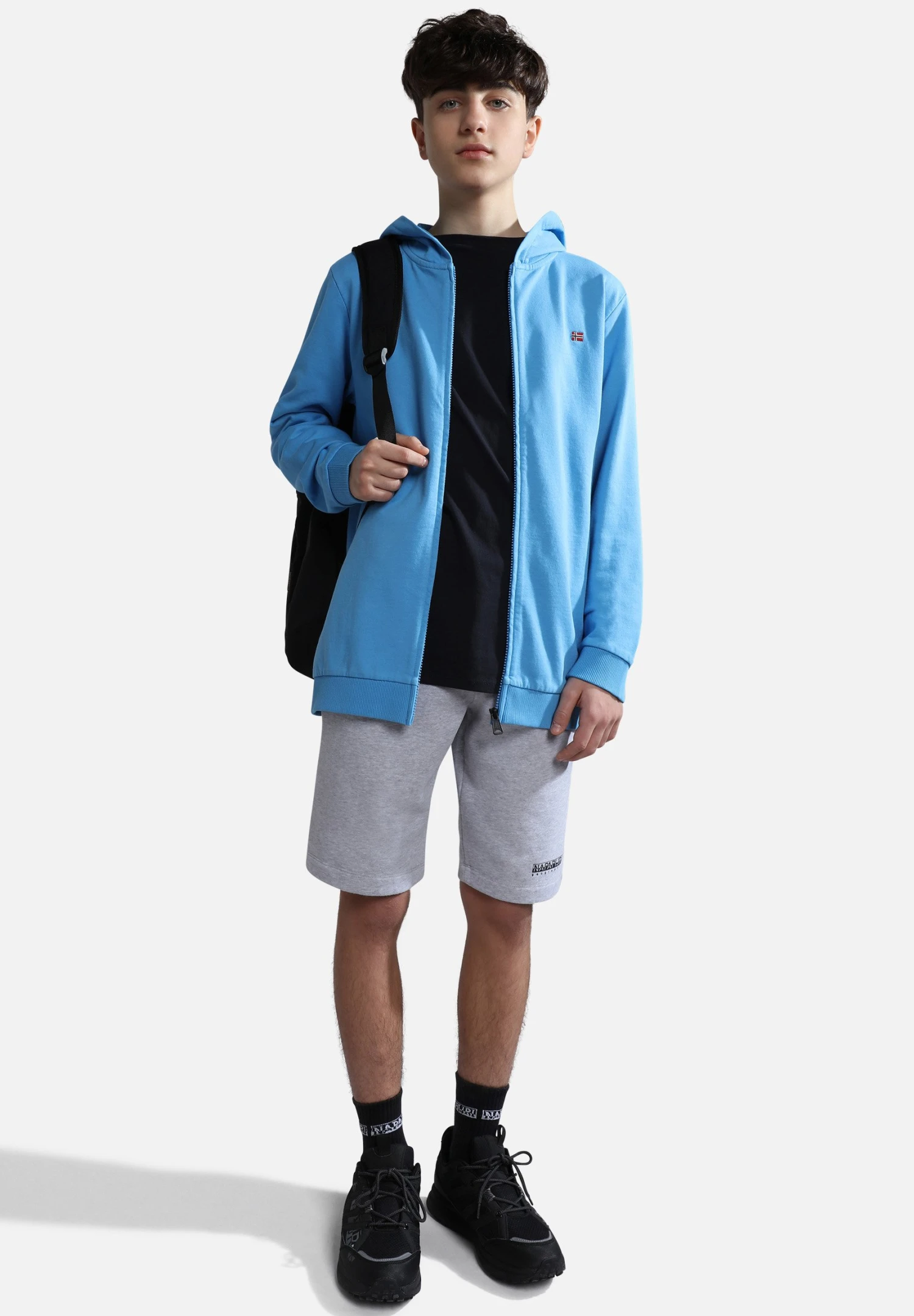 Napapijri Box - Shorts - Light Grey Melange 3 Napapijri Box - Shorts - Light Grey Melange