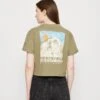 Napapijri Cenepa Crop- T-Shirt Print - Green Lichen 1 Napapijri Cenepa Crop- T-Shirt Print - Green Lichen -Napapijri f0c03ac81bf44310b5a6c5760fc4f511