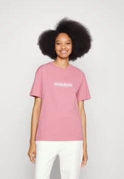 Napapijri S-Box W Ss - T-Shirt Print - Pink Lulu