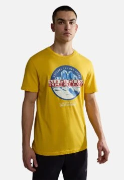 Napapijri S-Forsteri - T-Shirt Print - Yellow Daylily