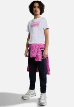 Napapijri Zamora - T-Shirt Print - Flag Pink