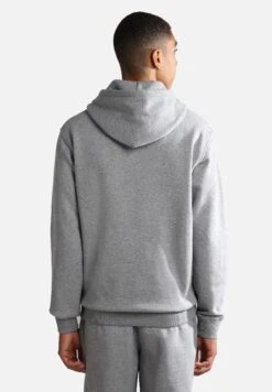 Napapijri B Morgex- Hoodie - Medium Grey Melange -Napapijri fb97857da90a45f395e2269eb539f64b