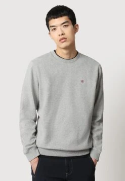 Napapijri Balis Crew- Sweater - Medium Grey Melange